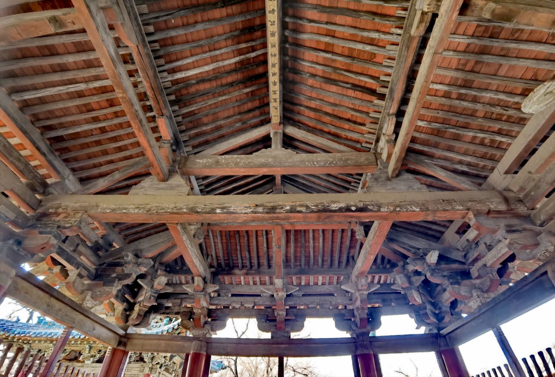 山西太原晋祠金代献殿 山西太原晋祠献殿拍摄于大年初四 金朝 金世宗