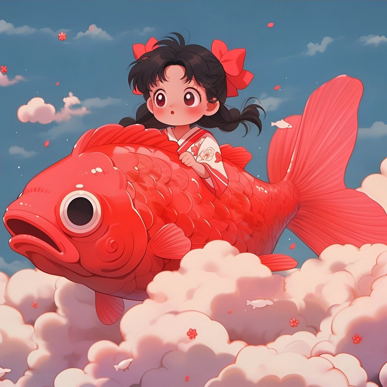 上岸头像/锦鲤附体 祝你水逆尽退 万事顺遂  	 姐妹们,愿你们得偿所愿