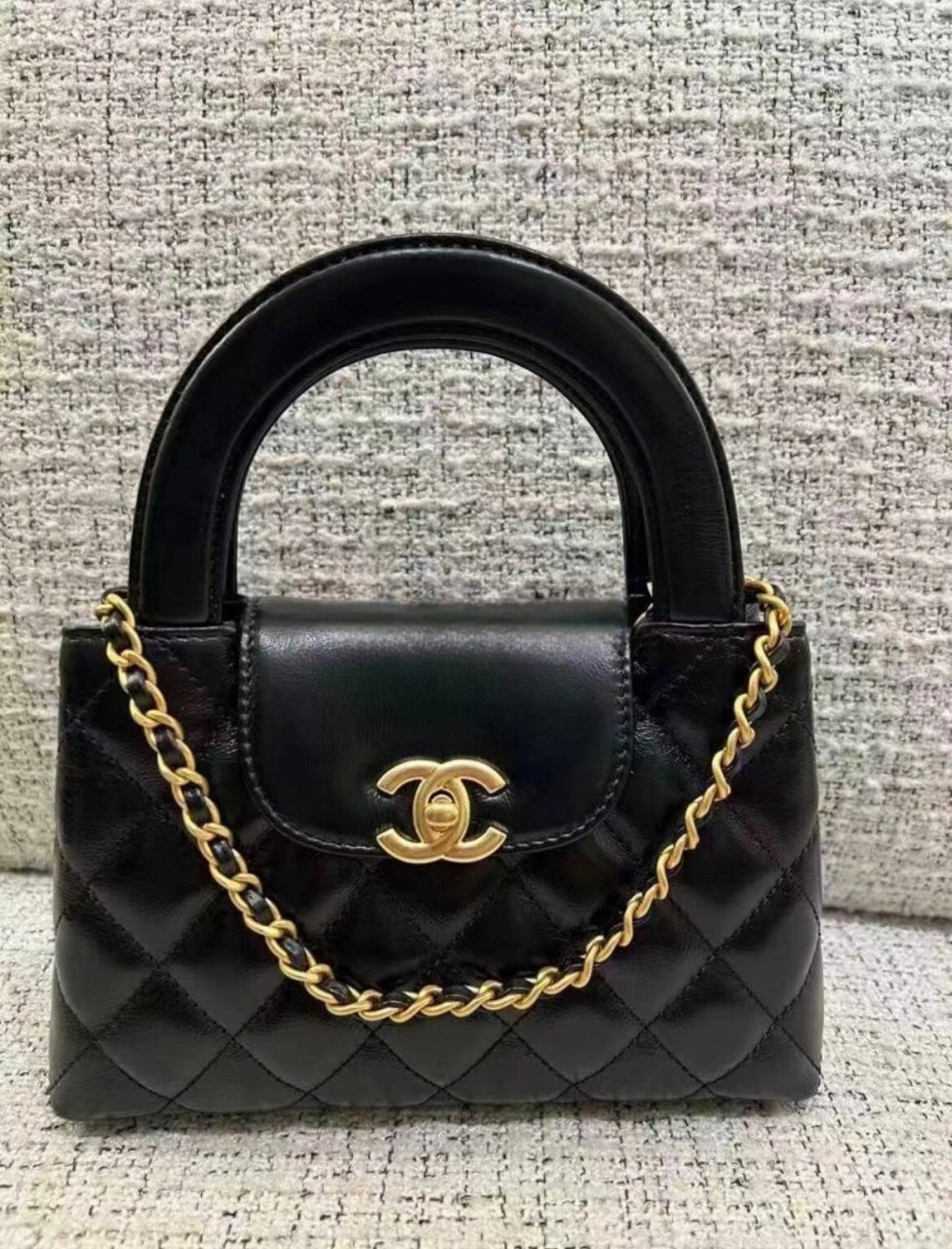 香奈儿 23k kelly包 23k新品预售 kelly bag 精致复古小可爱上身效果