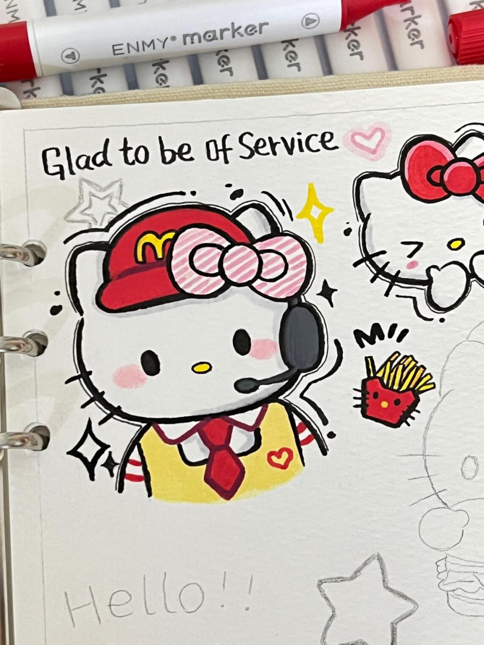 简单又可爱的凯蒂猫来咯 kitty控在哪里!