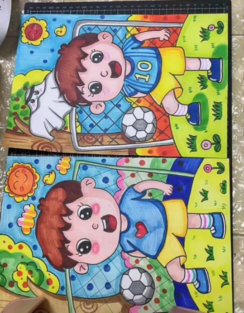 世界杯足球7115主题儿童画