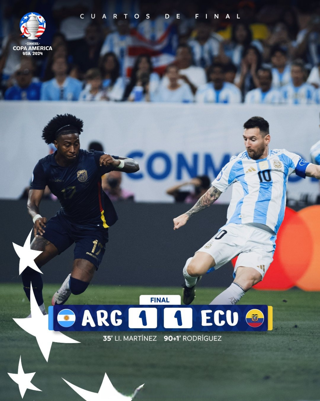 美洲杯看热闹的快乐:常规时间打平之后直接进入点球大战.