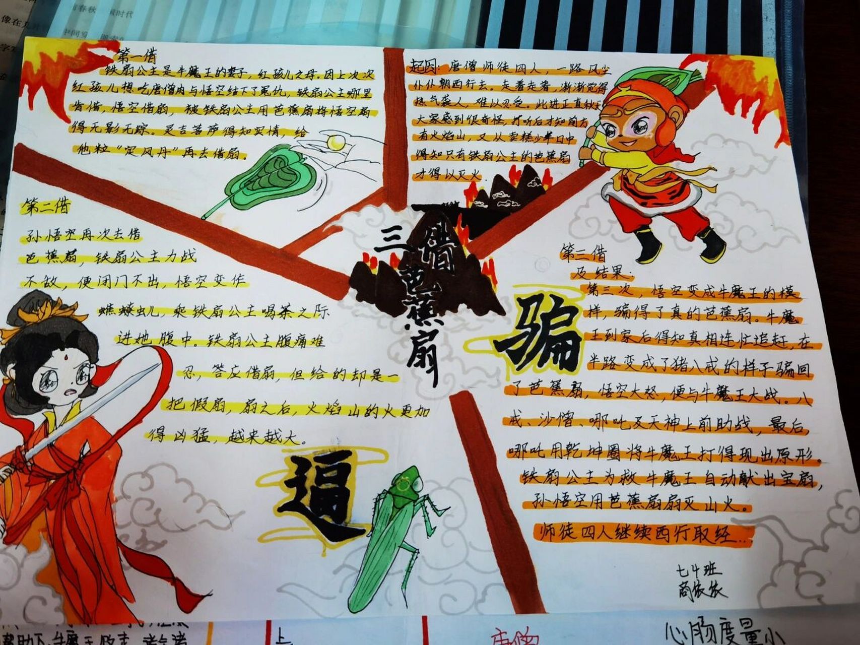 《西游记》三调芭蕉扇  思维导图