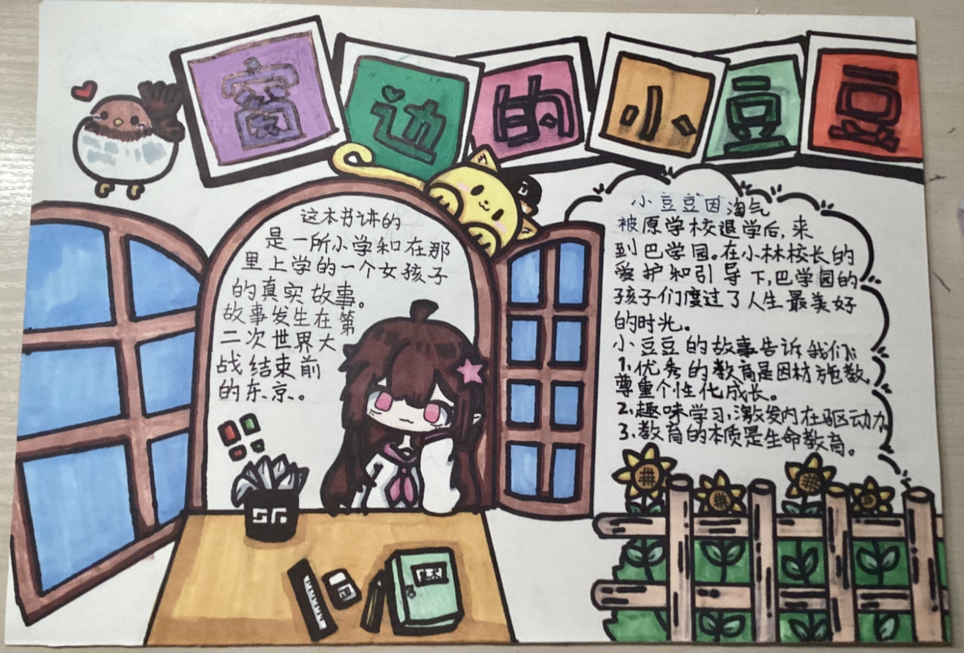 窗边的小豆豆阅读推荐卡 窗边的小豆豆阅读推荐卡