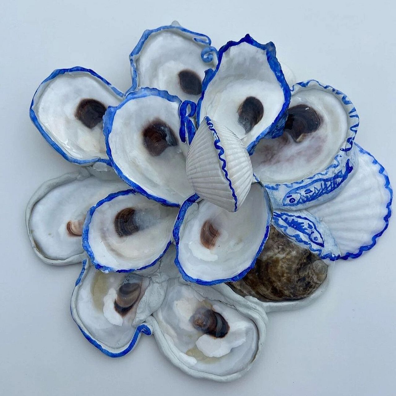 好好创意|chill fish 手工制作的牡蛎盘,灵感来自日常可见的贝壳