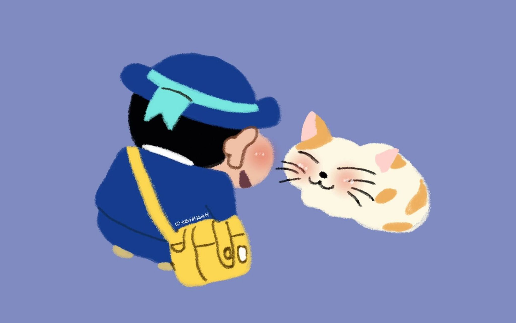 蜡笔小新可爱电脑壁纸 你们想要的深色电脑壁纸来了,按的是macbook