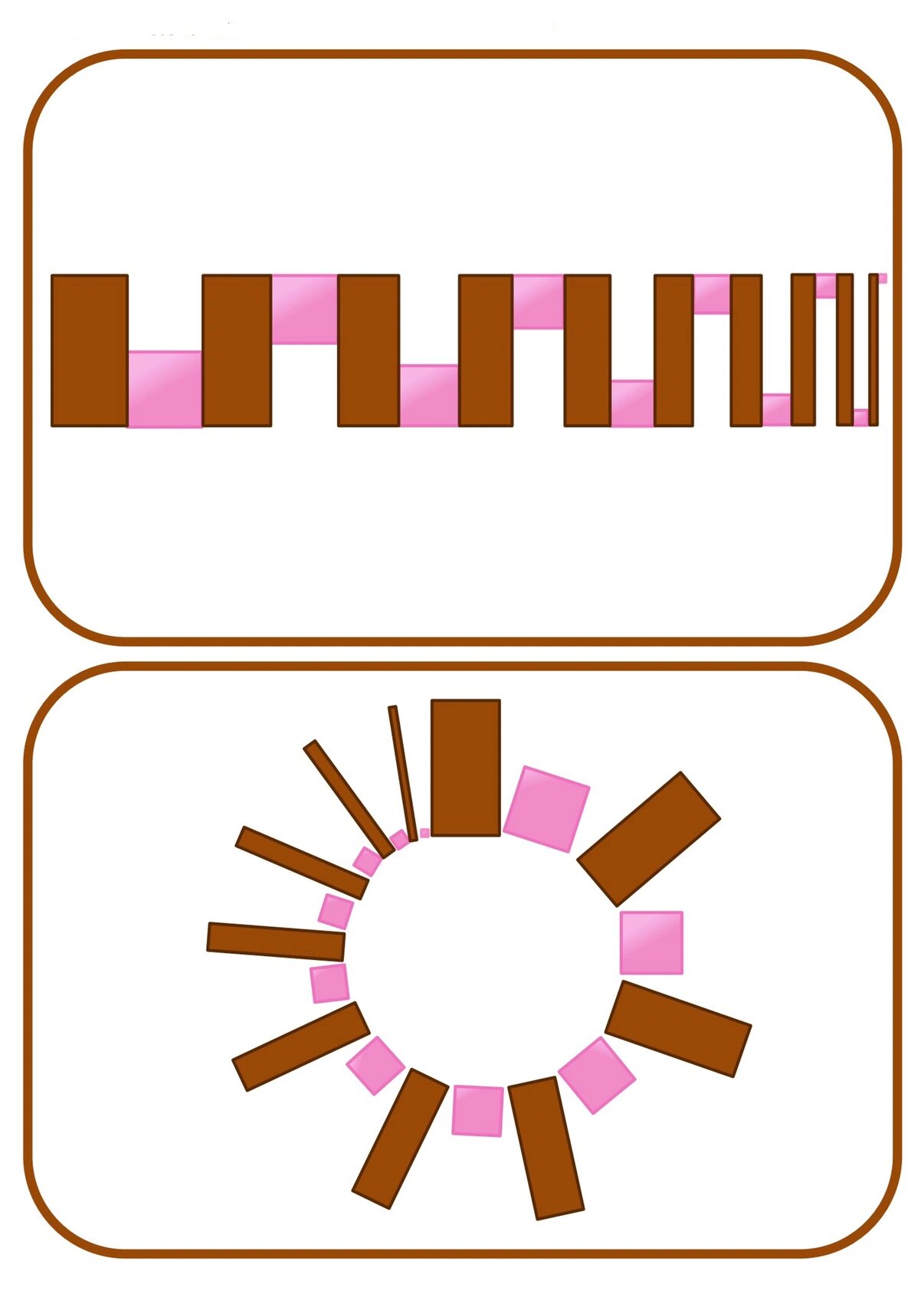 蒙氏感官教具|粉红塔与棕色梯|延伸工作 蒙氏感官教具|粉红塔与棕色梯