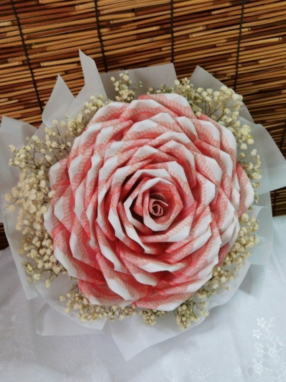 8女神节礼物制作,手工diy有钱花束