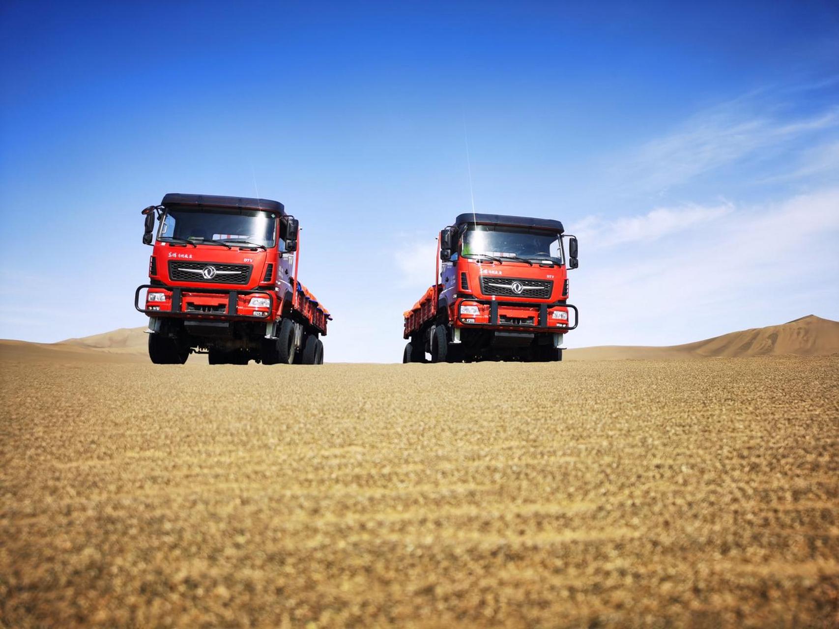 东风四驱六驱全新越野沙漠车,国六大马力,沙漠运输神器!