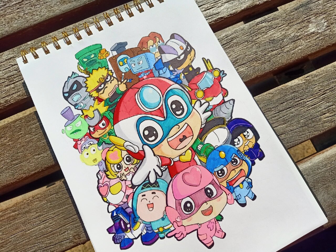 马克笔‖可爱简笔画78开心超人92附教程75