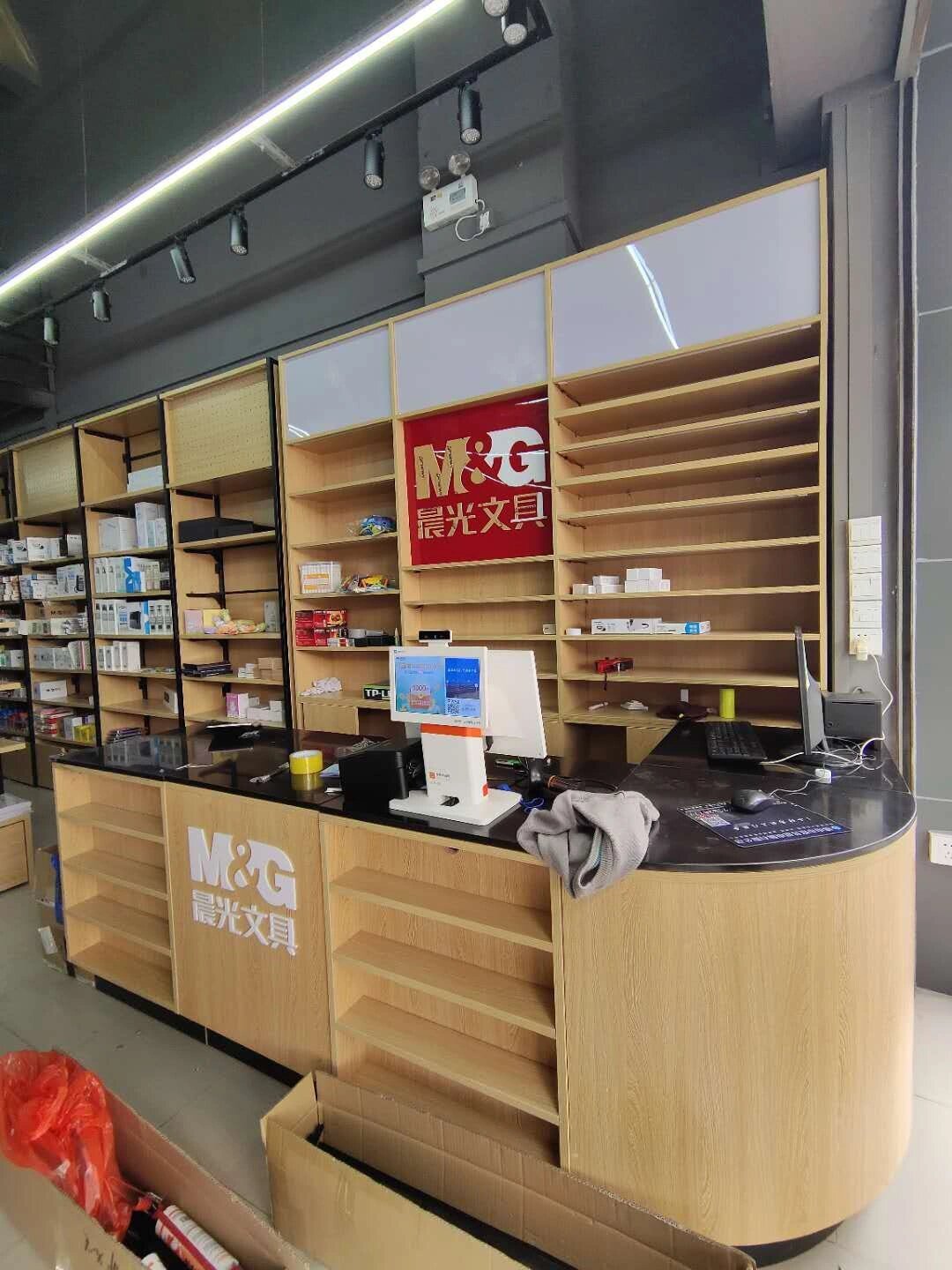 晨光文具店收银台照片图片