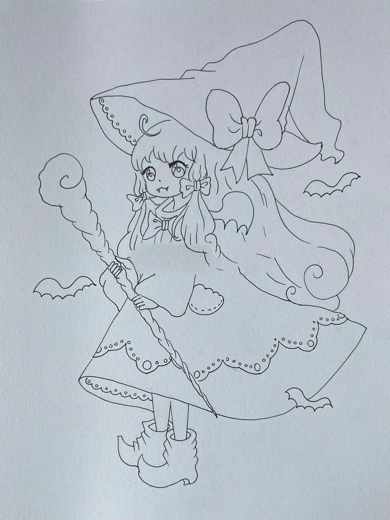 万圣节q版动漫人物 女巫 🎃