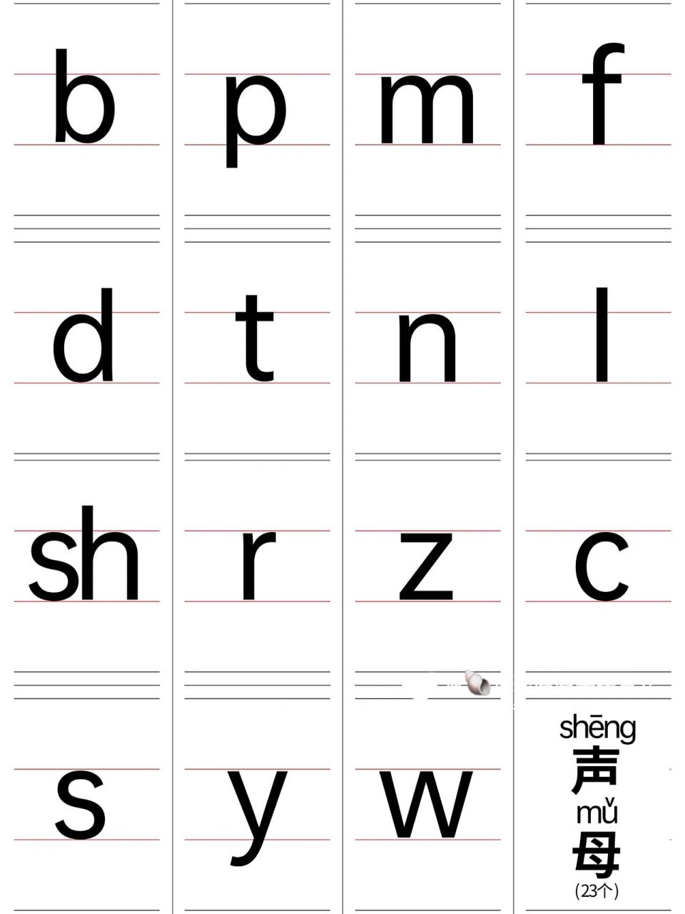 辛苦做的拼音字卡,做完才发现教具有带06 幼儿园小朋友必备拼音认读