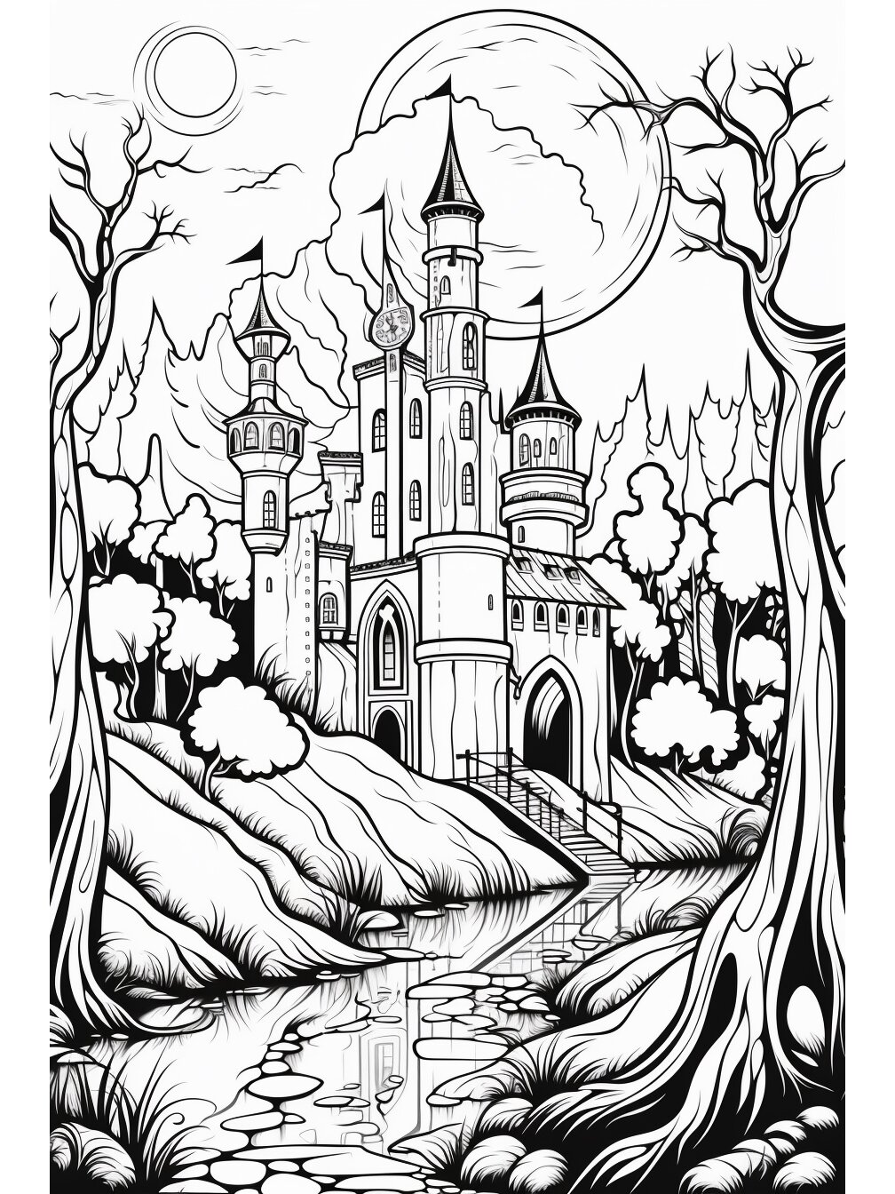 分享一波城堡简笔画