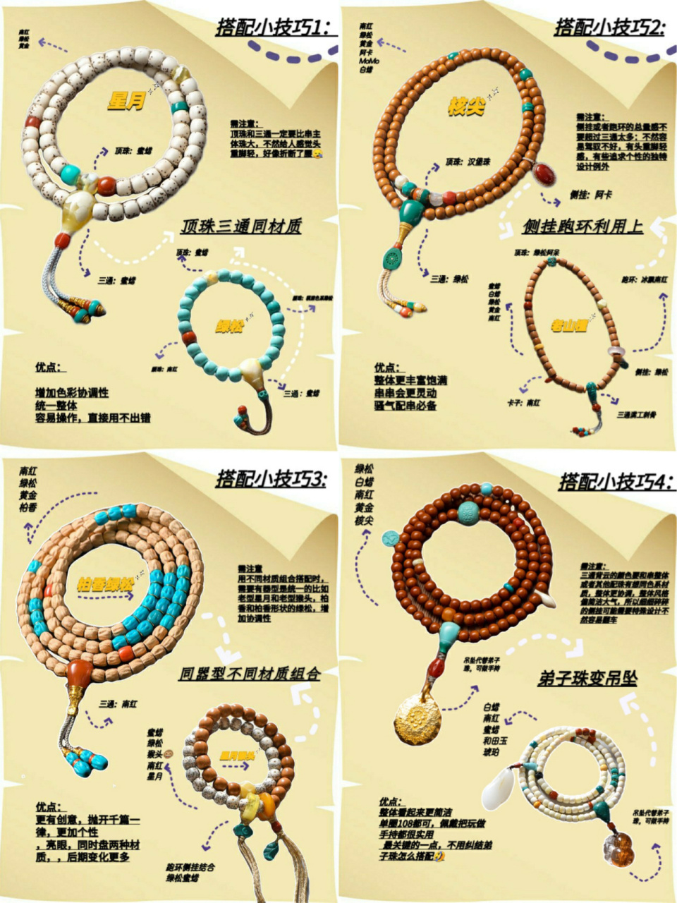 四招绝杀7515超实用手串搭配技巧教你高级配串 0769♂15手