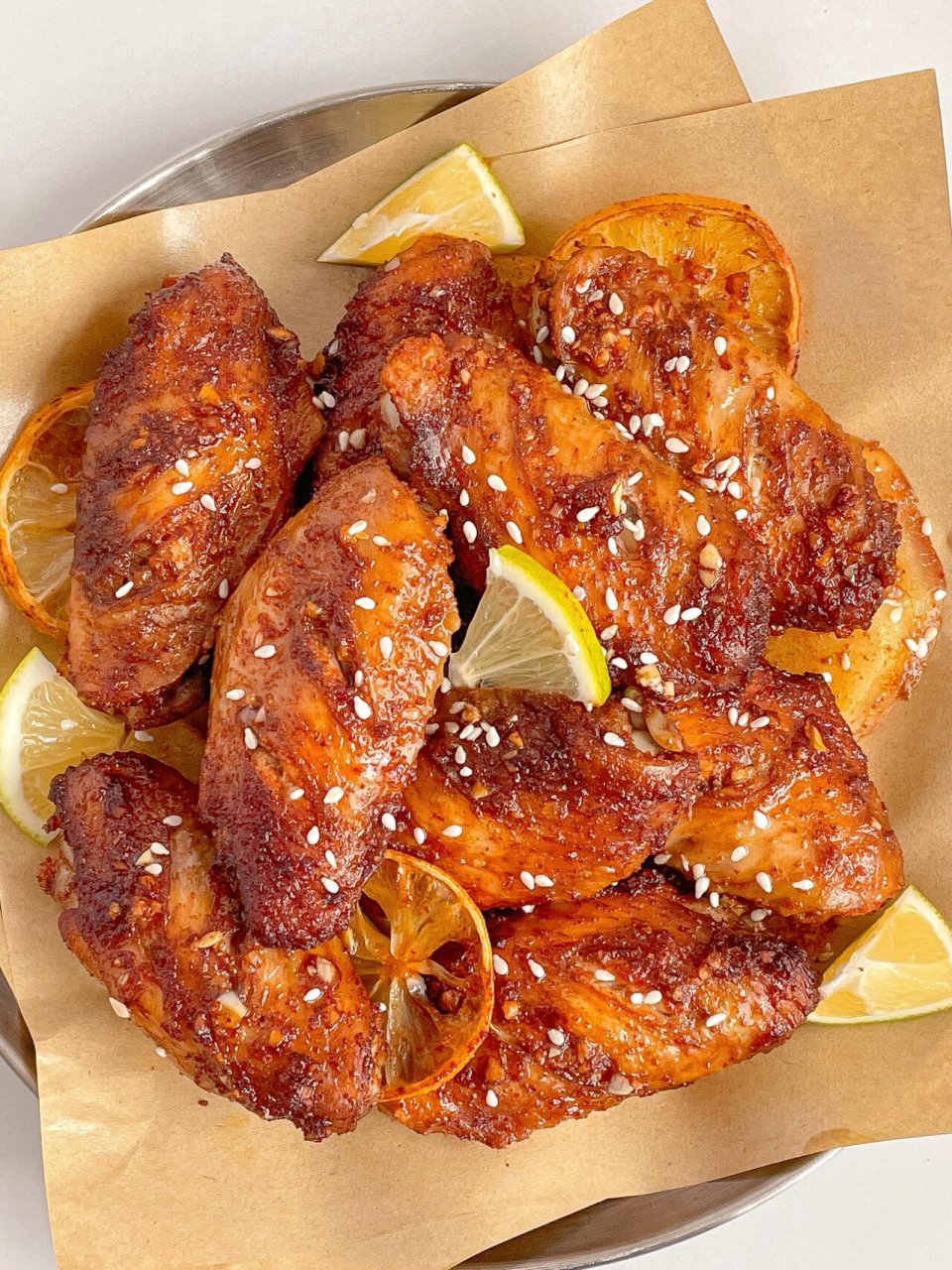 好吃到舔手指的柠香蜜汁烤翅|配果冻气泡酒 巨巨巨好吃的烤翅做法,外