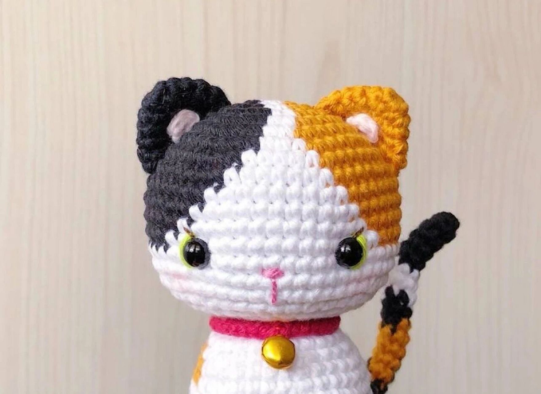 钩针图解|小花猫! #手工钩针编织