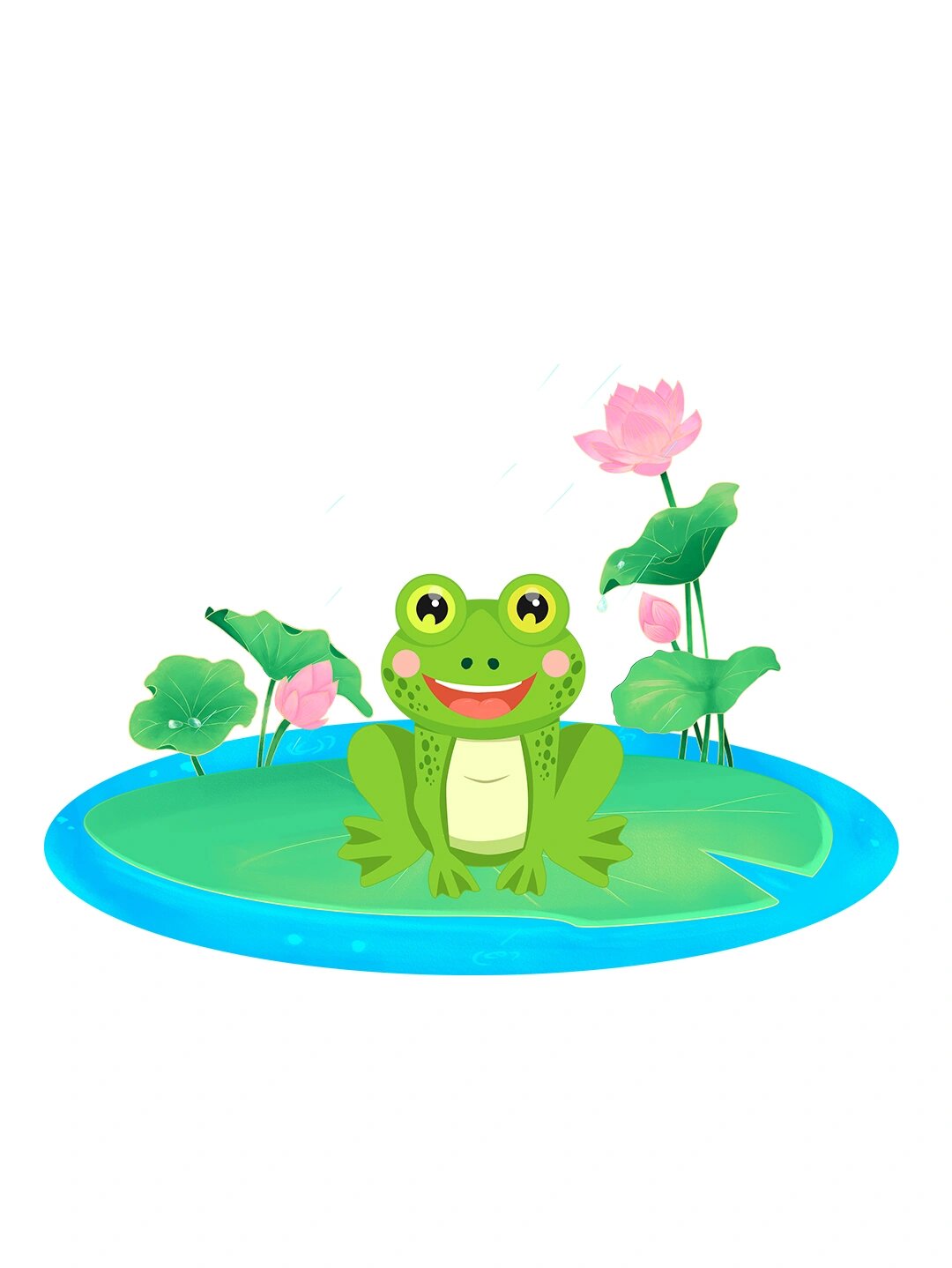 小暑节气之青蛙90卡通免扣素材 hi,大家好呀 94 今天给大家分享