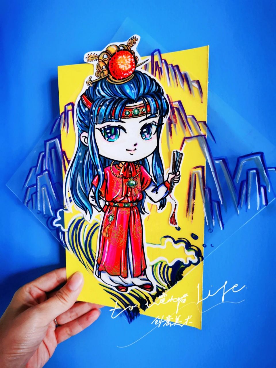 红楼梦系列 贾宝玉 卡通动漫 画画 手绘创意