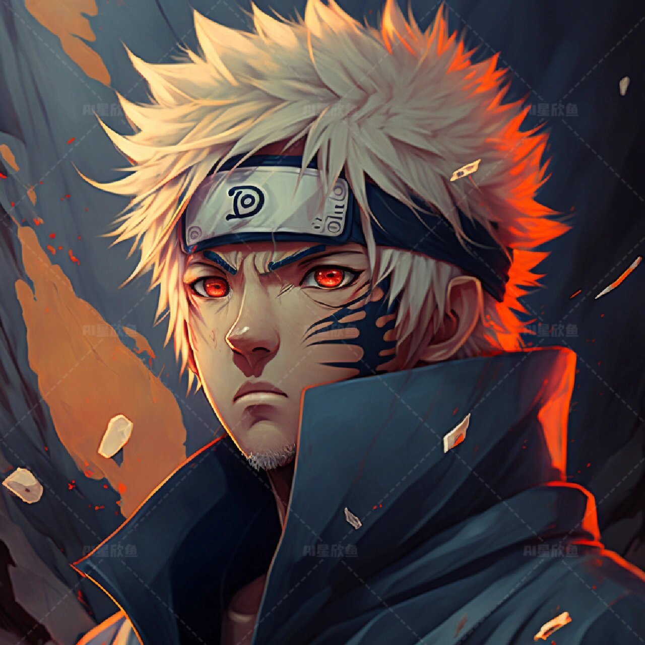 ai生成·火影忍者波风水门风格头像