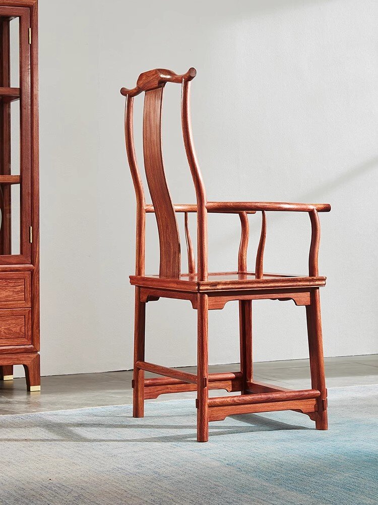 王世襄款《四出头官帽椅》 王世襄款《四出头官帽椅》 弯材四出头官帽