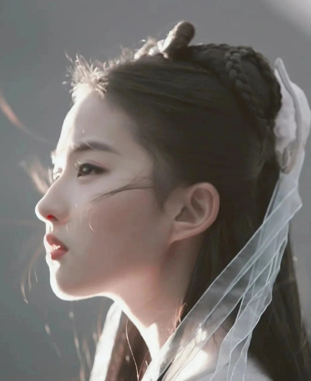 刘亦菲五官最好看的就是鼻子   不过她的眼睛也很美很特别 瑞凤眼