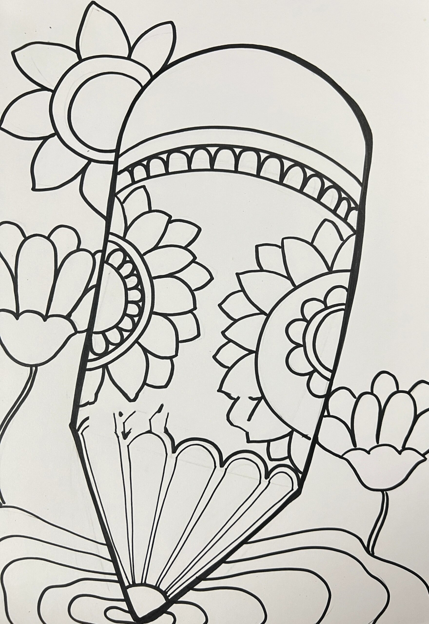 《妙笔生花》77线稿 7315适合年龄段:7-9岁 学习绘画铅笔的