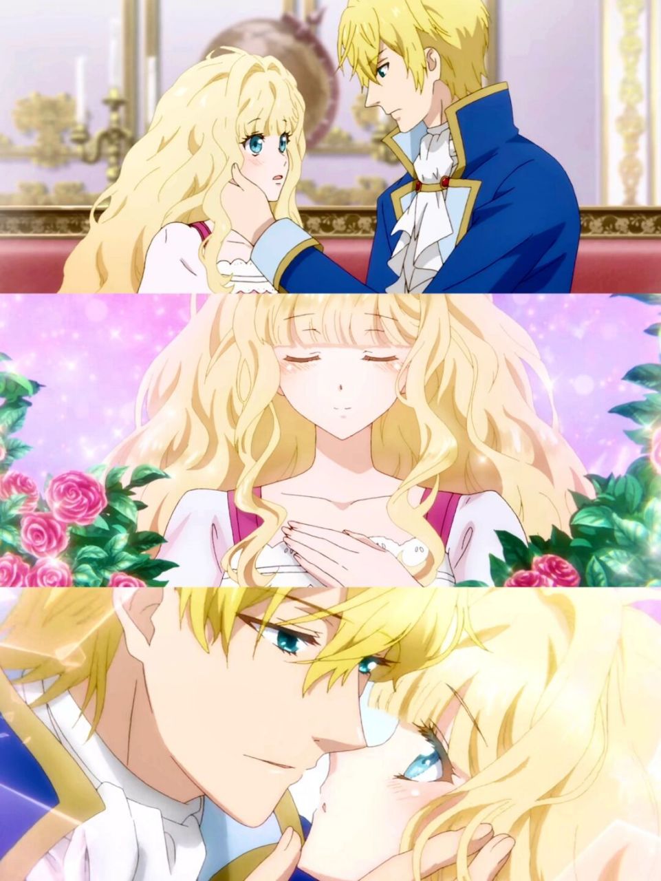 💕这部最新动画真的巨甜❗️女主那把瀑布般秀丽的金色卷发真的