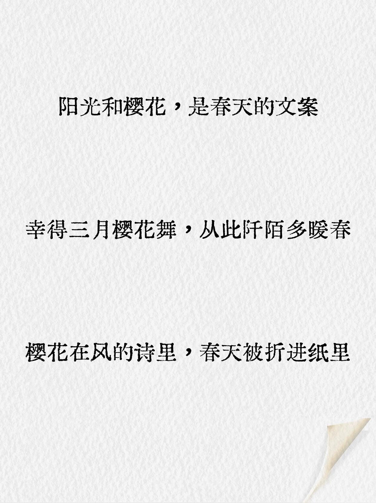 幸得三月樱花94舞,从此阡陌9015多暖春 唯美至极的樱花文案 .