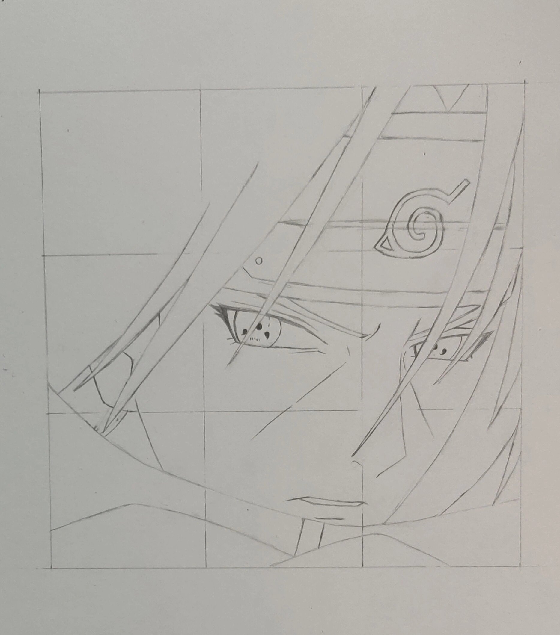 宇智波鼬手绘过程 色号 头发 cg7 120 衣服 cg7  120 护额cg3 cg5 cg7