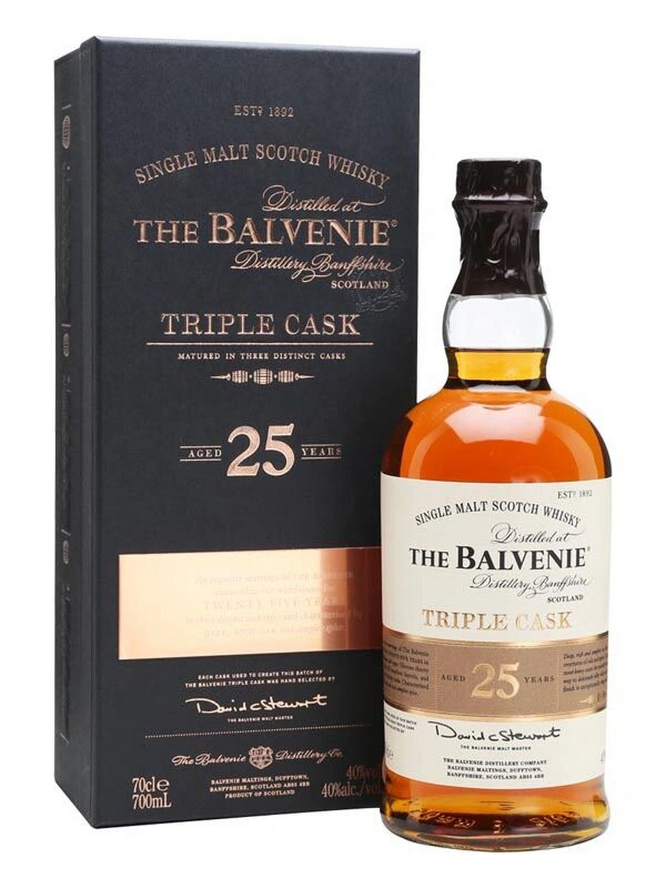 百富25年三桶单一麦芽苏格兰威士忌 the balvenie 25yo triple cask