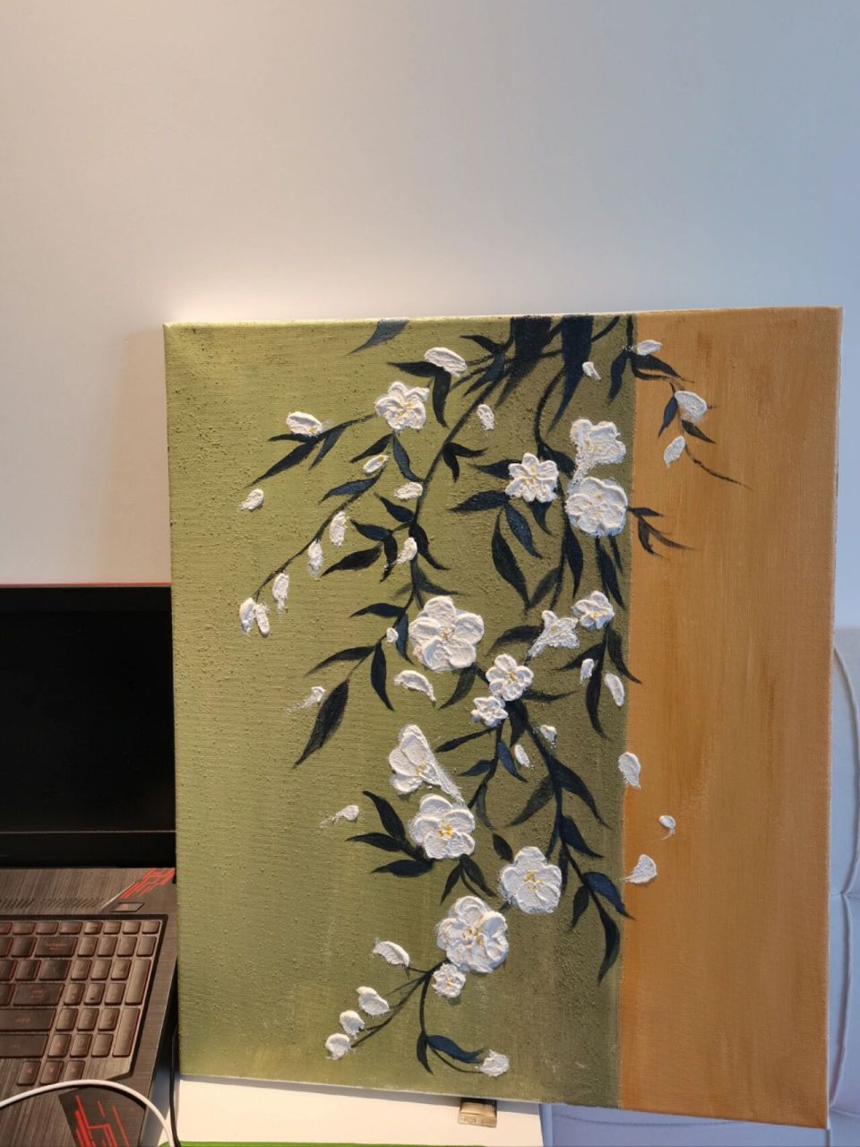 可约画 需要的滴滴 材料 :油画框 画笔 石英砂 刮刀 丙烯颜料 (土黄