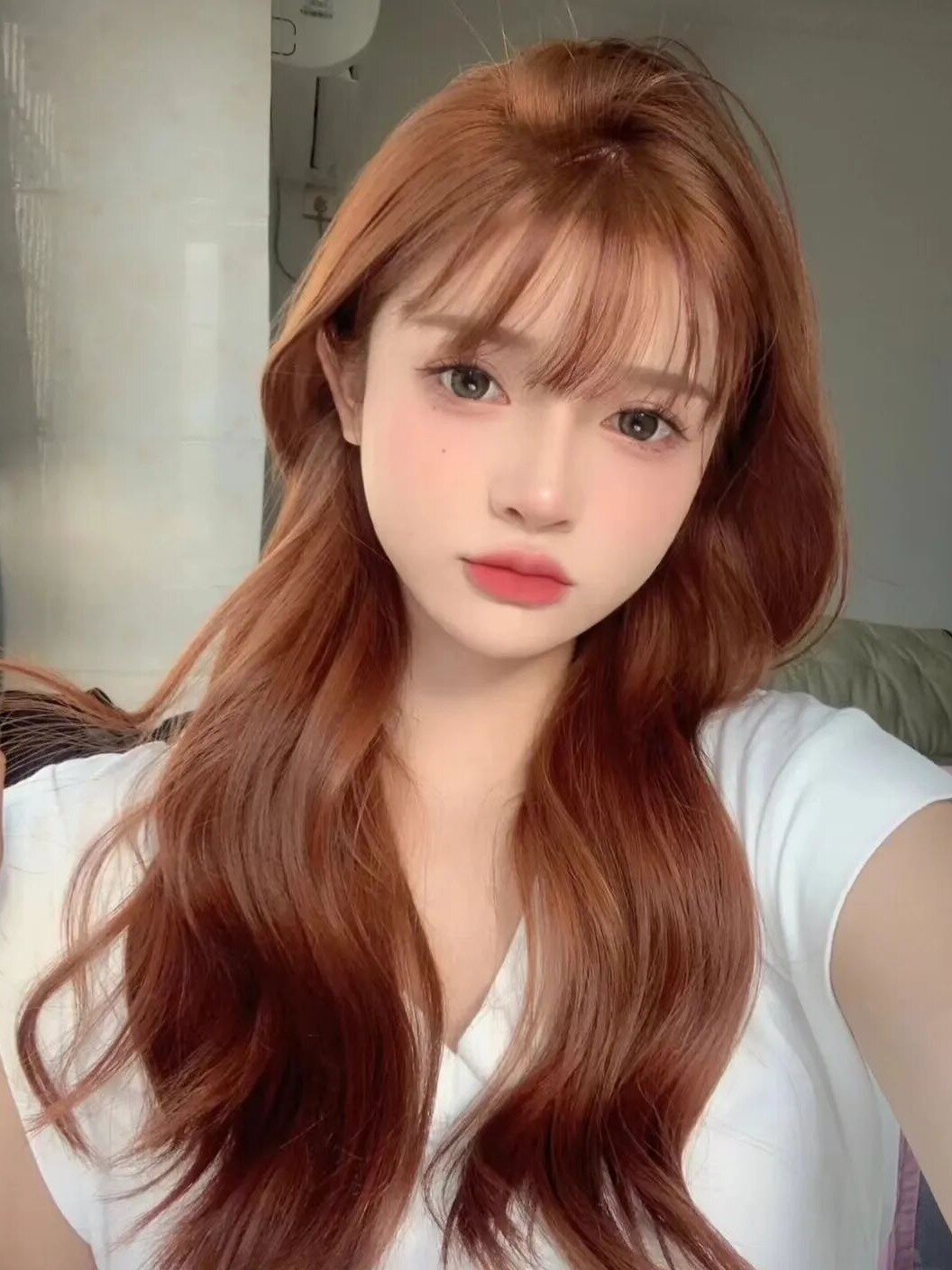 适合秋冬的不踩雷发色,不用漂,显白显气质 蜜糖橘棕 蜜糖橘棕色真的好