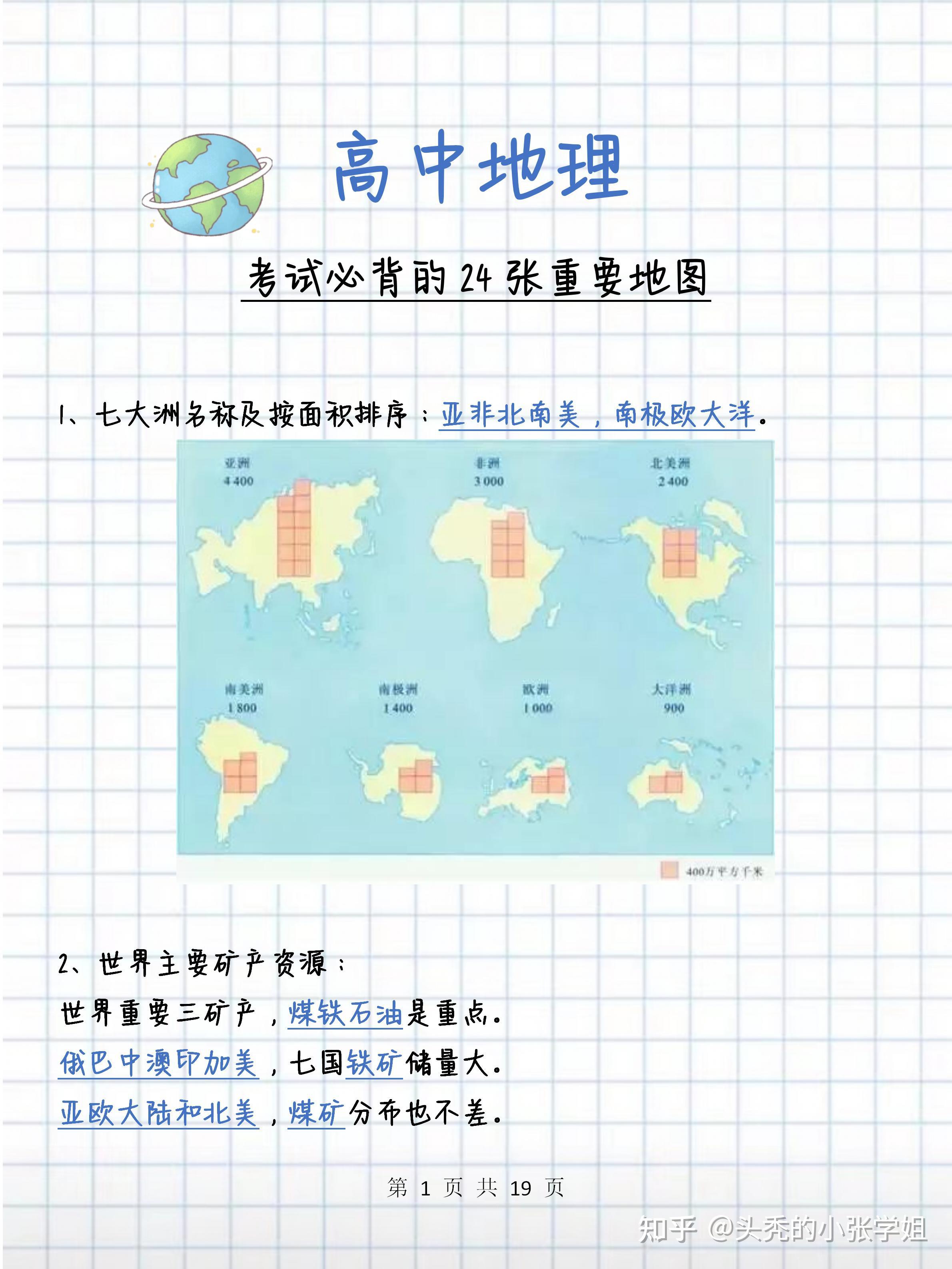 高中地理考试必背的24张重要地图