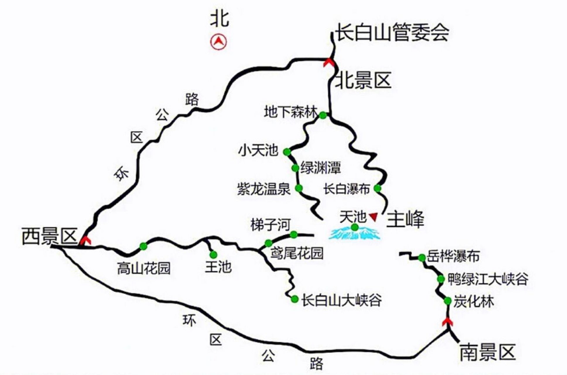 今天统一给大家解答 73关于如何选坡 来长白山看天池分别有北坡