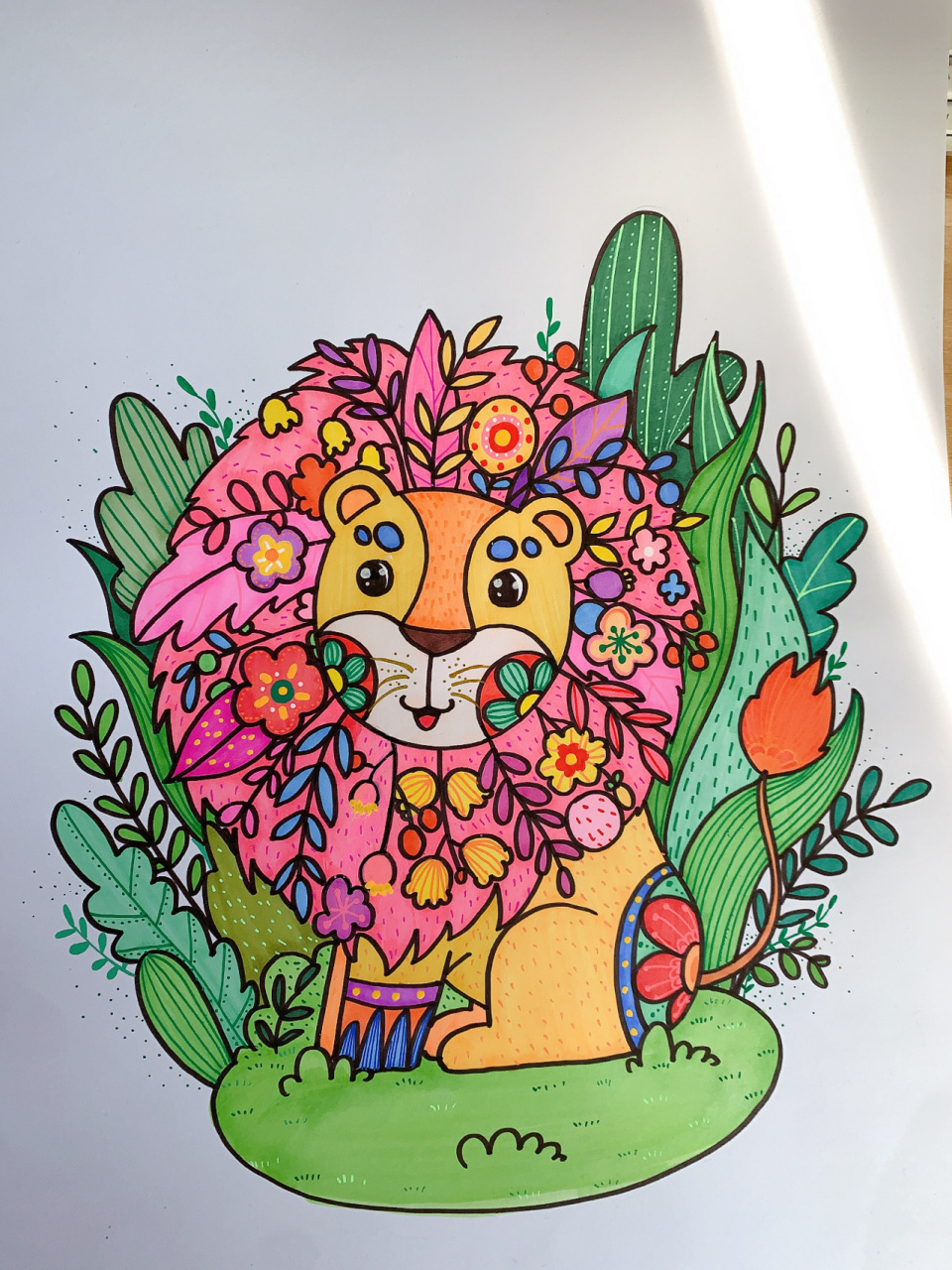 儿童绘画课程教学—《可爱的狮子》 灵感来源  分享的插画师klara