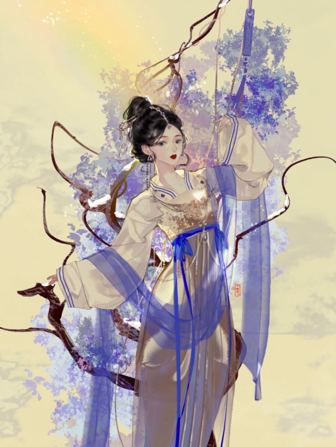 古代女子服饰打扮片段