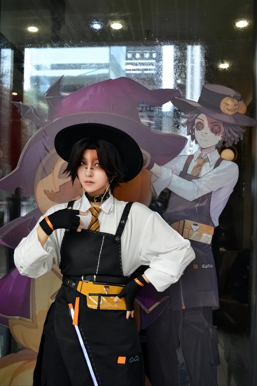 第五人格coco万圣联动 勘探员 cos 庆祝愚人金上线,发发前天cos的联动