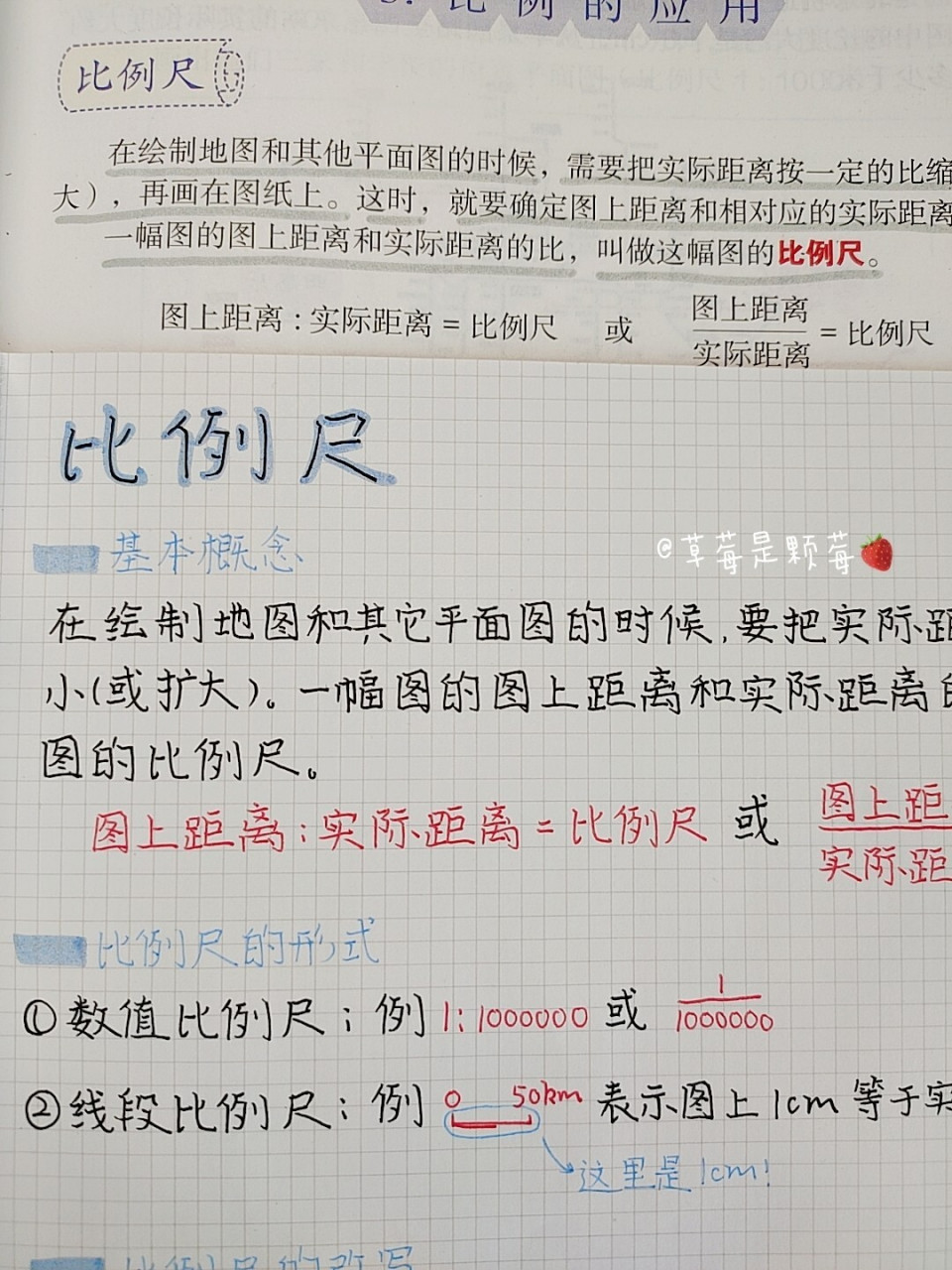 比例尺的知识整理图图片