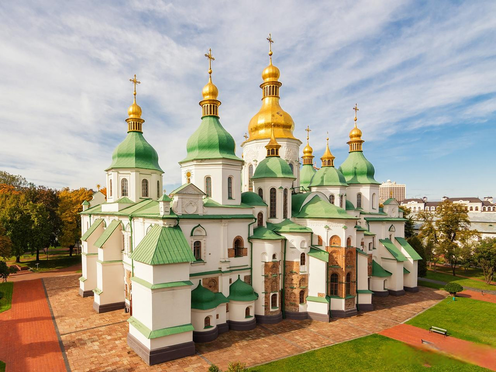 圣索菲亚大教堂(the kiev-pechersk lavra)是乌克兰基辅一个经常被