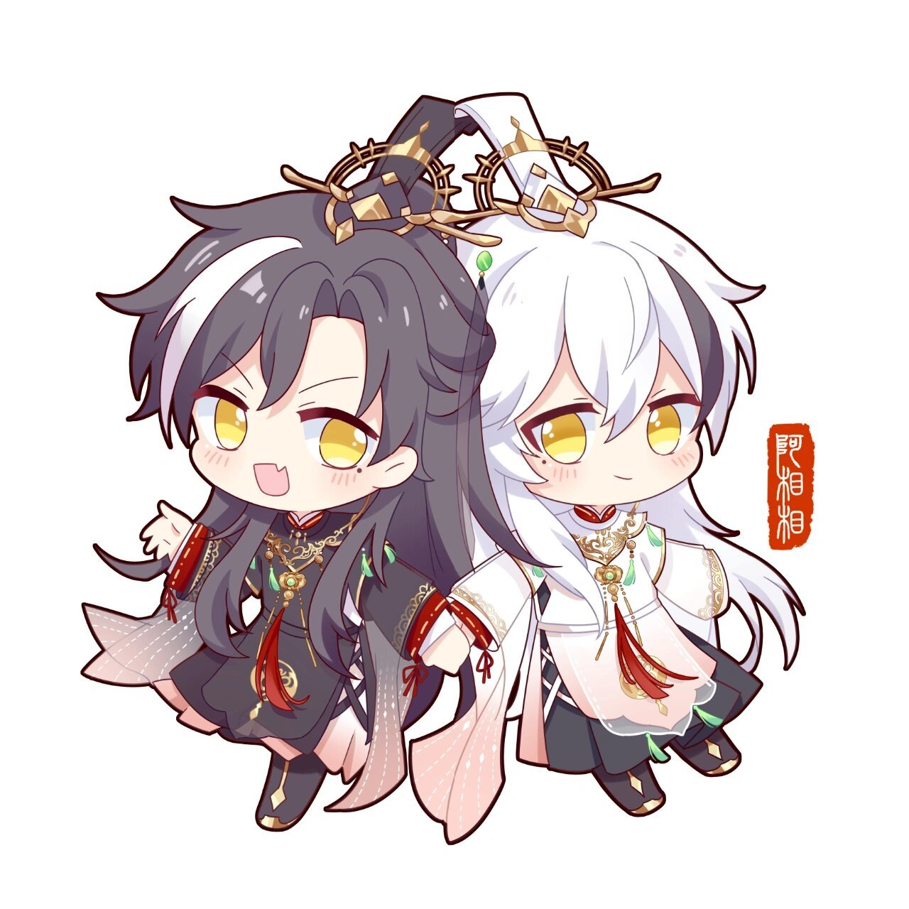 新年食物语q版虎年头像古风绘画板绘分享 要到新年了,食物语又出了