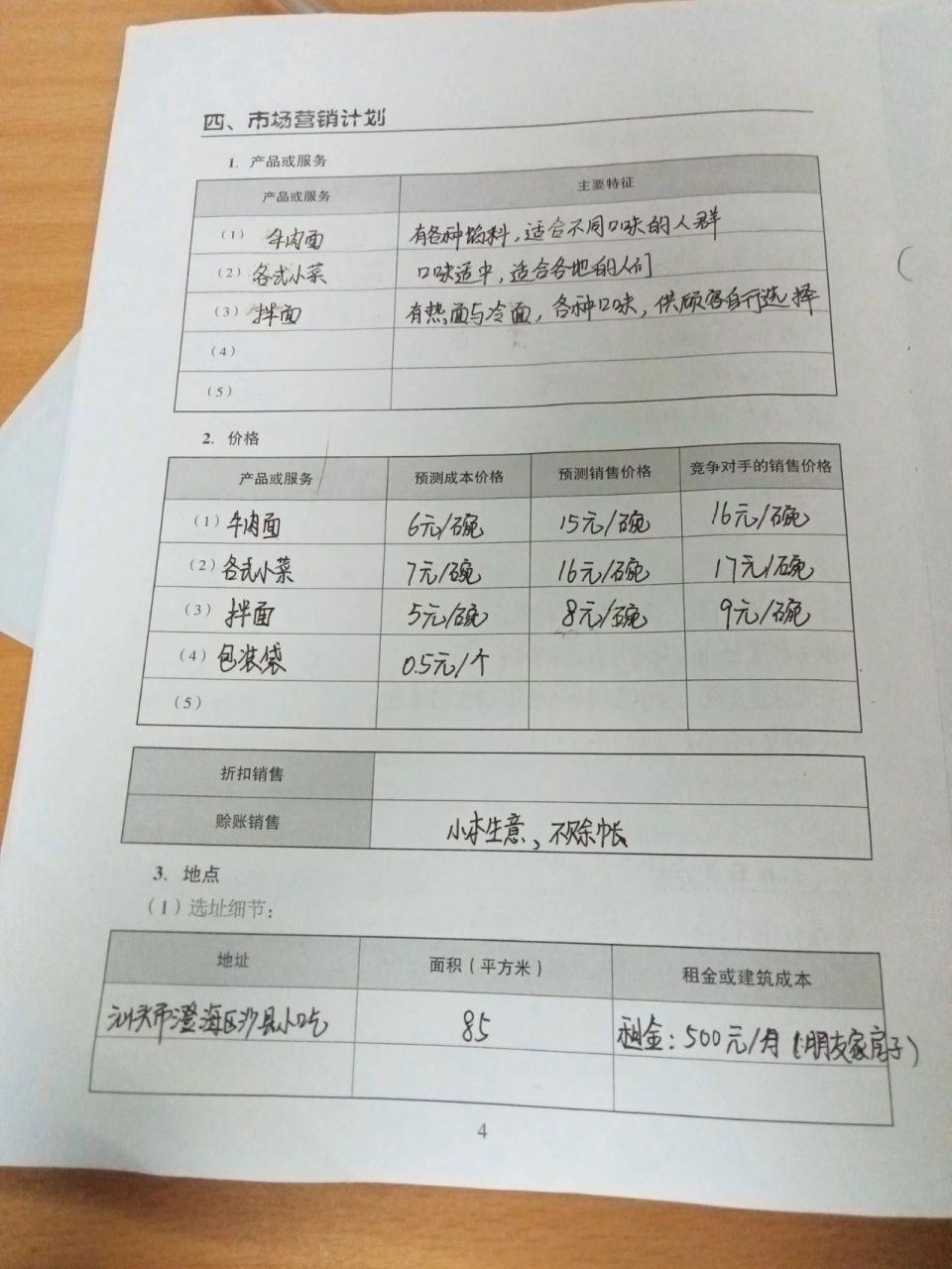 小吃创业计划(小吃创业计划书范文)