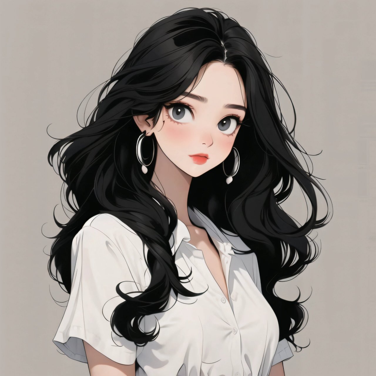 女生头像 职业头像系列之白衬衫