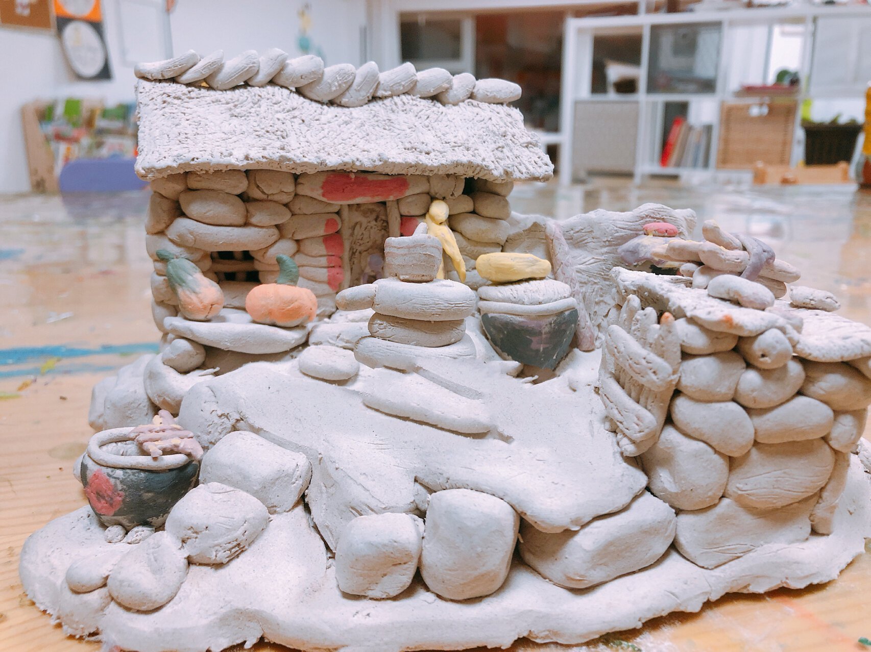 陶艺制作——一组老房子作品