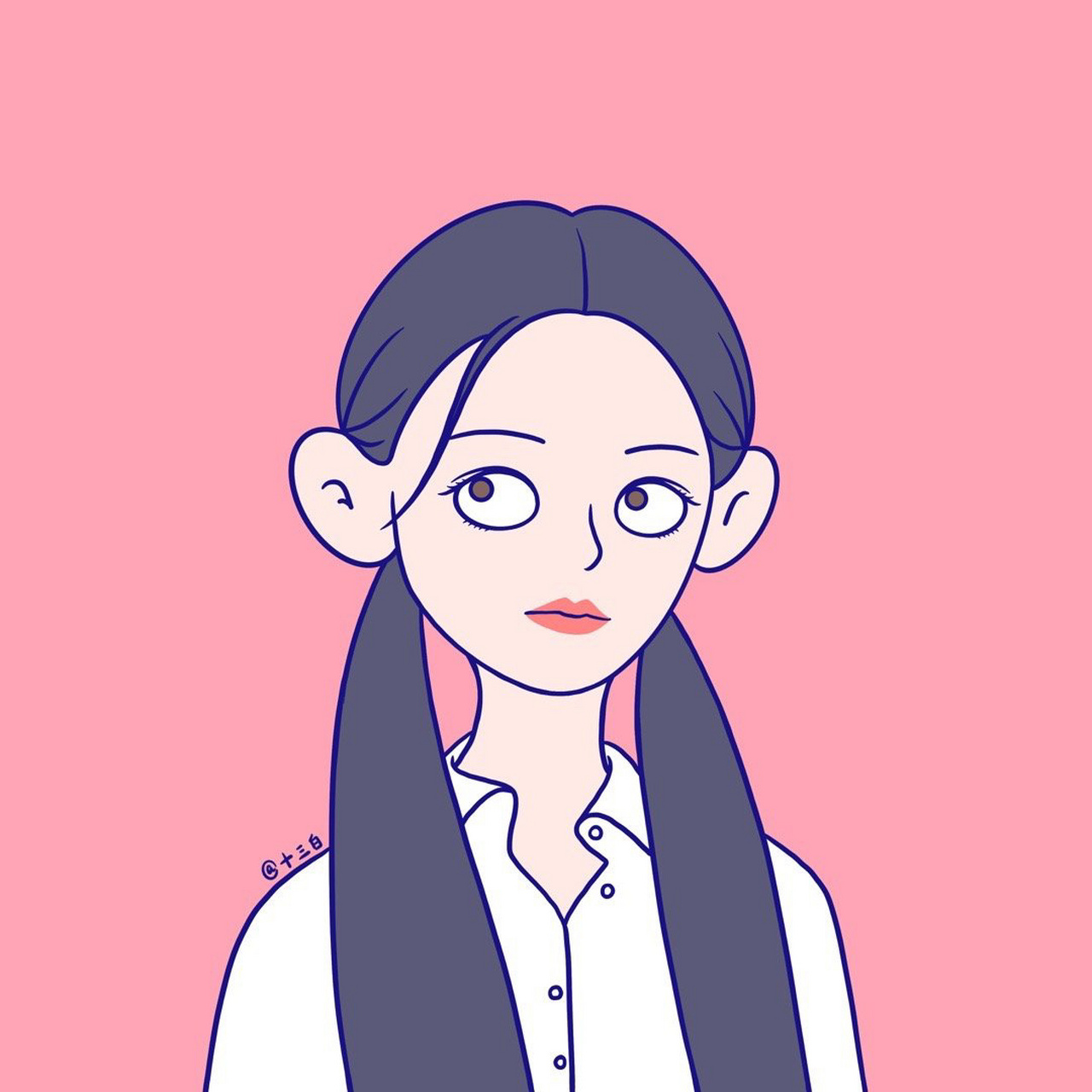 流星花园角色群像 q版头像 手绘漫画插画 经典版 言承旭 大s 没长开的