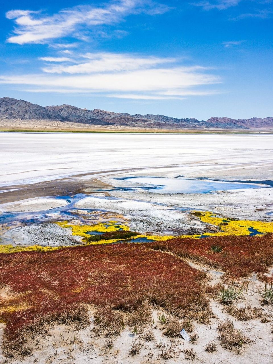 新疆哈密之旅 | 伊吾县幻彩湖 幻彩湖-伊吾盐池,又叫托勒库勒湖,位于