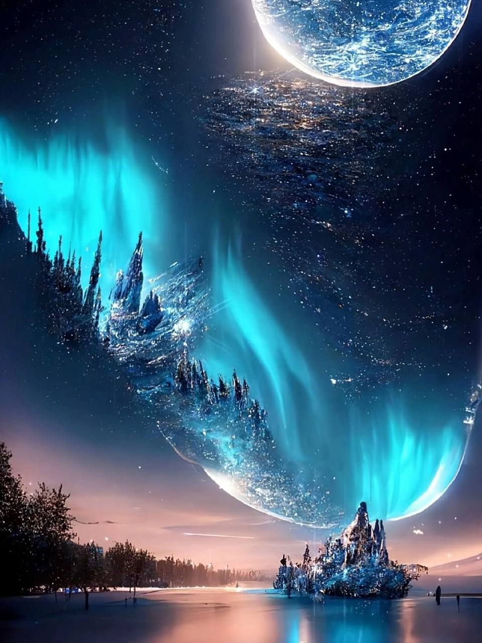 绝美!这组星空壁纸也太好看了, 老规矩,原图给大家放后面啦