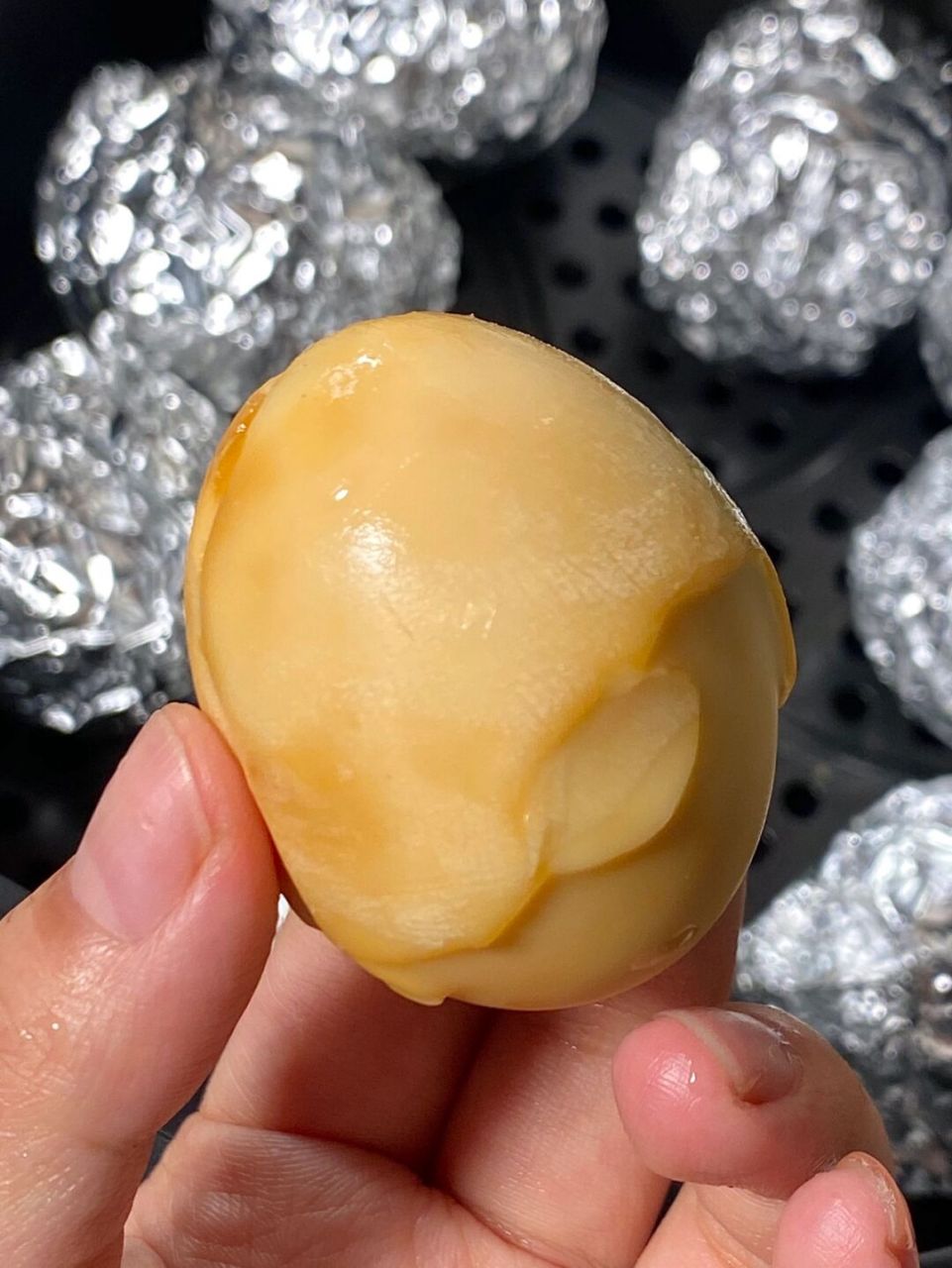 最近刚学会的做法!盐焗鸡蛋04! 也太好吃了01 好香好香!