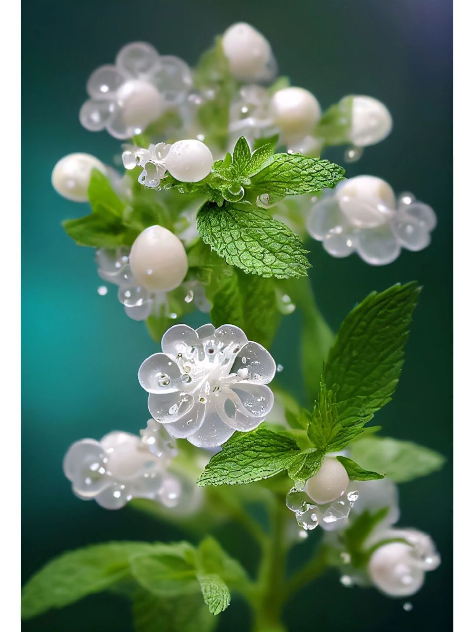 薄荷花花束图片唯美图片