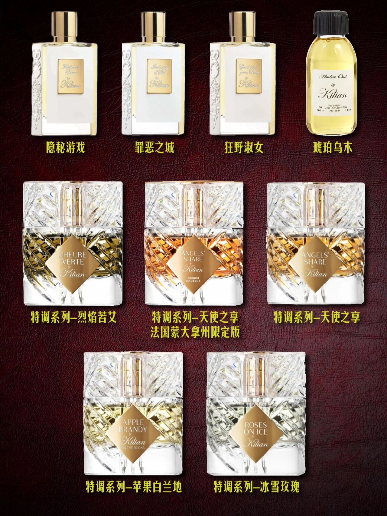 kilian 凯利安香水大合集 9193kilian凯利安是由法国奢华干邑